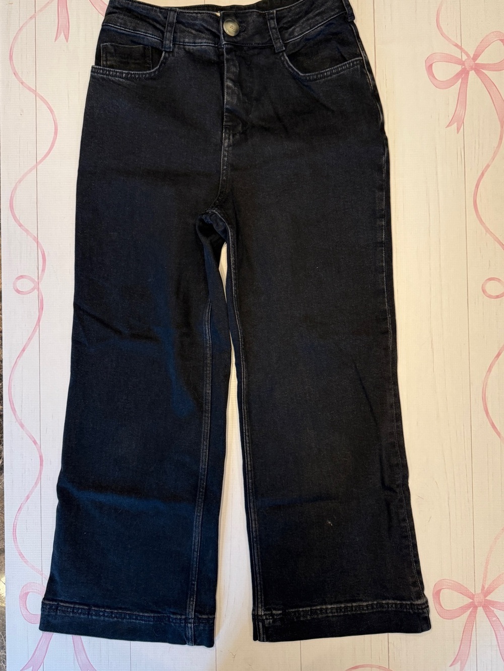 Anthropologie Pilcro black wide-leg jeans 26 with 26” inseam